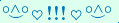 \scriptstyle\rule[2.25ex]{0.01pt}{0.01pt}\,\boldsymbol{\overset{\scriptstyle\circ\wedge\circ}{\smile}\,\heartsuit\,{\displaystyle\text{\bfseries!!!}}\,\heartsuit\,\overset{\scriptstyle\circ\wedge\circ}{\smile}}\ \rule[-0.25ex]{0.01pt}{0.01pt}