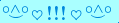 \scriptstyle\rule[2.25ex]{0.01pt}{0.01pt}\,\boldsymbol{\overset{\scriptstyle\circ\wedge\circ}{\smile}\,\heartsuit\,{\displaystyle\text{\bfseries!!!}}\,\heartsuit\,\overset{\scriptstyle\circ\wedge\circ}{\smile}}\ \rule[-0.25ex]{0.01pt}{0.01pt}