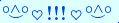 \scriptstyle\rule[2.25ex]{0.01pt}{0.01pt}\,\boldsymbol{\overset{\scriptstyle\circ\wedge\circ}{\smile}\,\heartsuit\,{\displaystyle\text{\bfseries!!!}}\,\heartsuit\,\overset{\scriptstyle\circ\wedge\circ}{\smile}}\ \rule[-0.25ex]{0.01pt}{0.01pt}