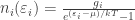 n_i(\varepsilon_i) = \frac{g_i}{e^{(\varepsilon_i-\mu)/kT}-1}  