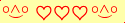 \scriptstyle\rule[2.25ex]{0.01pt}{0.01pt}\,\boldsymbol{\overset{\scriptstyle\circ\wedge\circ}{\smile}\ {\displaystyle\heartsuit\heartsuit\heartsuit}\,\overset{\scriptstyle\circ\wedge\circ}{\smile}}\ \rule[-0.25ex]{0.01pt}{0.01pt}