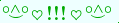 \scriptstyle\rule[2.25ex]{0.01pt}{0.01pt}\,\boldsymbol{\overset{\scriptstyle\circ\wedge\circ}{\smile}\,\heartsuit\,{\displaystyle\text{\bfseries!!!}}\,\heartsuit\,\overset{\scriptstyle\circ\wedge\circ}{\smile}}\ \rule[-0.25ex]{0.01pt}{0.01pt}