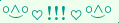 \scriptstyle\rule[2.25ex]{0.01pt}{0.01pt}\,\boldsymbol{\overset{\scriptstyle\circ\wedge\circ}{\smile}\,\heartsuit\,{\displaystyle\text{\bfseries!!!}}\,\heartsuit\,\overset{\scriptstyle\circ\wedge\circ}{\smile}}\ \rule[-0.25ex]{0.01pt}{0.01pt}