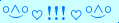 \scriptstyle\rule[2.25ex]{0.01pt}{0.01pt}\,\boldsymbol{\overset{\scriptstyle\circ\wedge\circ}{\smile}\,\heartsuit\,{\displaystyle\text{\bfseries!!!}}\,\heartsuit\,\overset{\scriptstyle\circ\wedge\circ}{\smile}}\ \rule[-0.25ex]{0.01pt}{0.01pt}